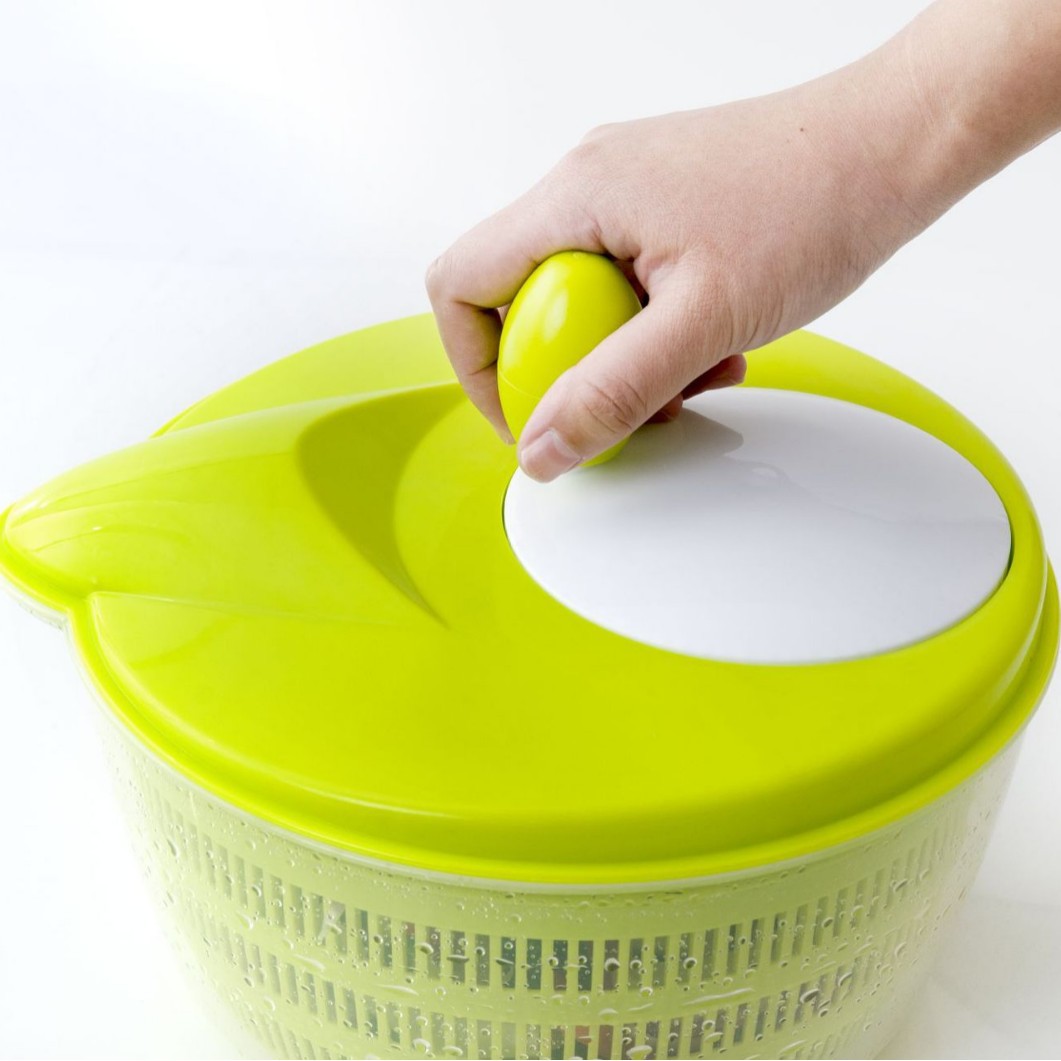 Hand-cranked vegetable spinner, vegetable washing basket, household vegetable washing and drying machine, fruit salad spinner, draining basket