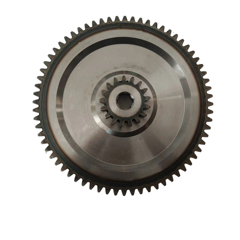Gear manufacturer supplies right-hand helical gears made of 45# steel, custom-machined industrial gears according to drawings