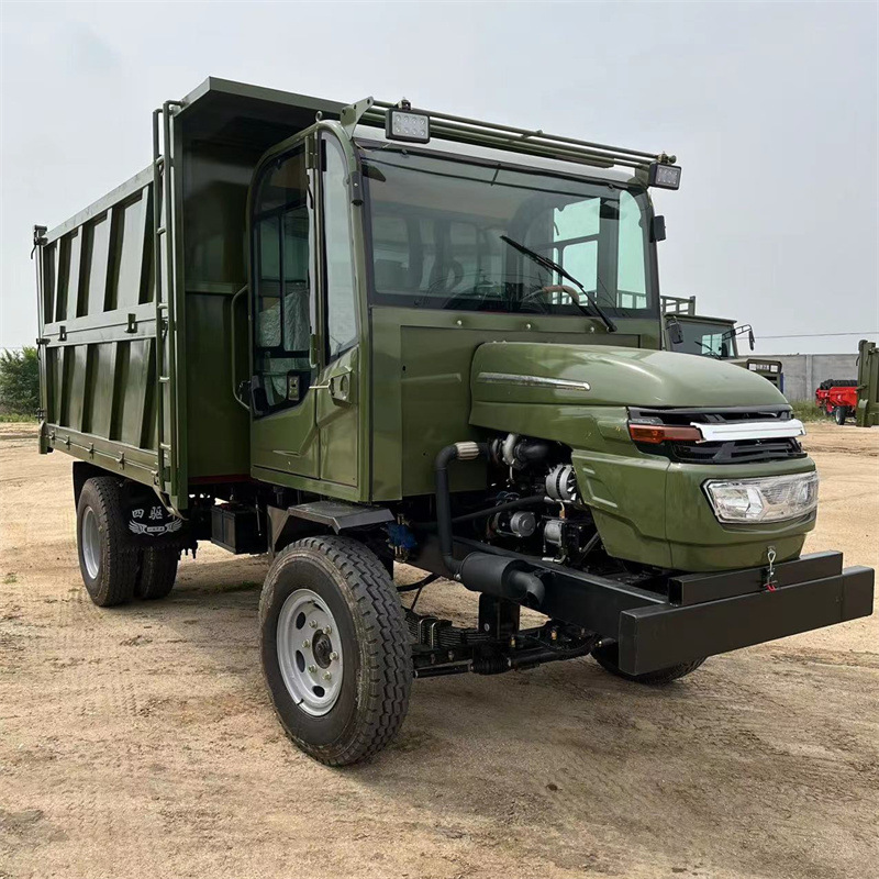 拉粮食大车厢柴油自卸车工程翻斗运输六轮爬山虎四驱四不像农用车