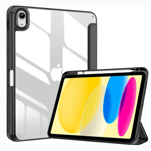 Ipadari11 Protective Case Transparent Acrylic Anti-Bending with Pen Slot Back Case Ipadpro12.9 Tablet Protective Case