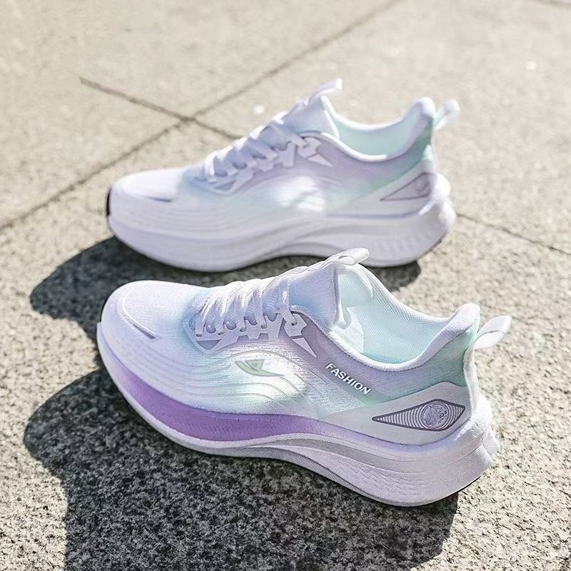 Sports Shoes for Women 2026 New Summer Mesh Breathable Thin Casual Shoes Popcorn Sole Running Shoes for Women