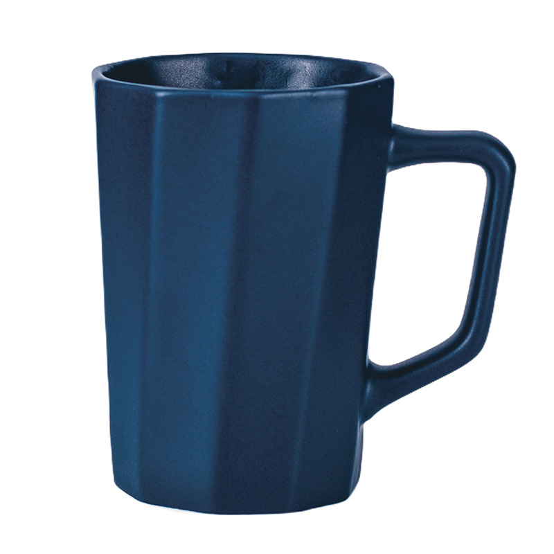 Transfronterizo de Amazon taza blanca taza de alto aspecto creativo Oficina taza de café pareja taza de agua Taza de cerámica