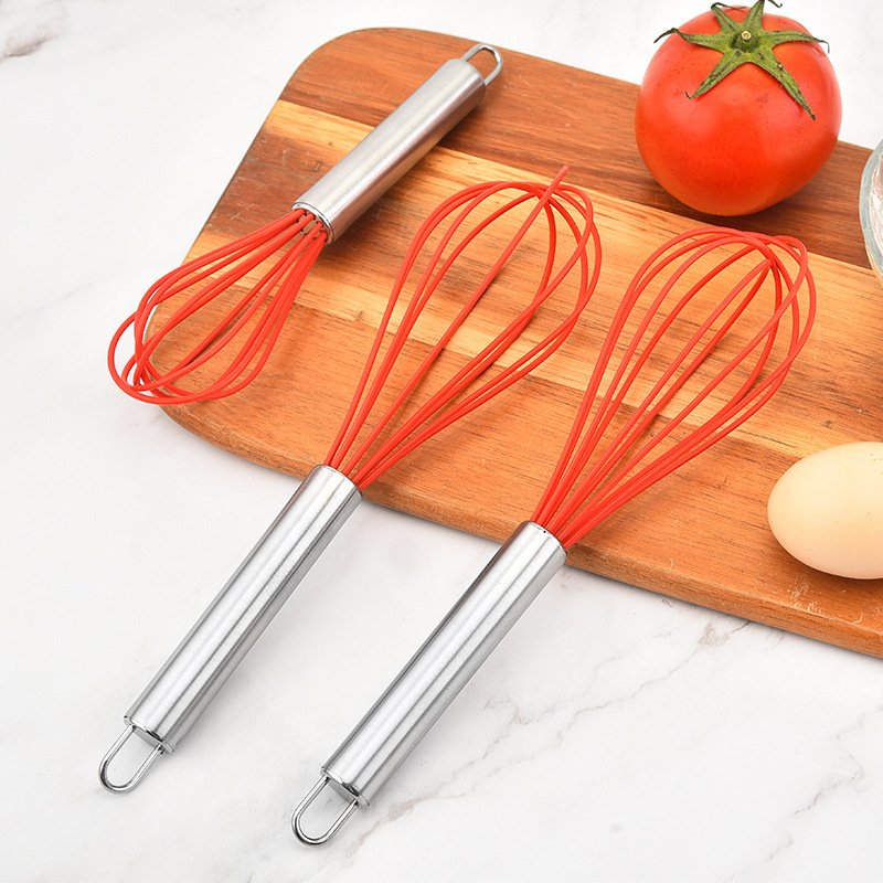メーカー卸売りシリコン泡立て器キッチン泡立て器ガジェット焙煎手動卵撹拌器|undefined