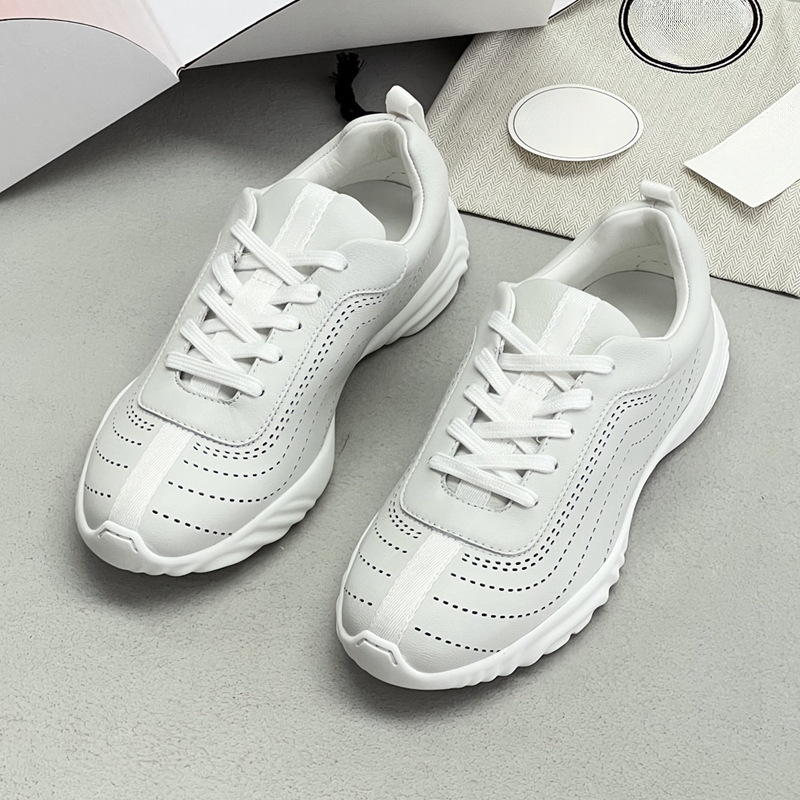 Elegant and stylish! New Neon breathable perforated casual sneakers from Damajia, comfortable lace-up white shoes Elegant and stylish! New Neon breathable perforated casual sneakers from Damajia, comfortable lace-up white shoes