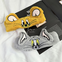 K总同款汤姆猫束发带洗脸化妆敷面膜发捆猫和老鼠运动弹力头饰品