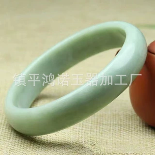 天然a货贵州翠玉手镯翡翠色玉镯子首饰饰品会销礼品直播货源批发