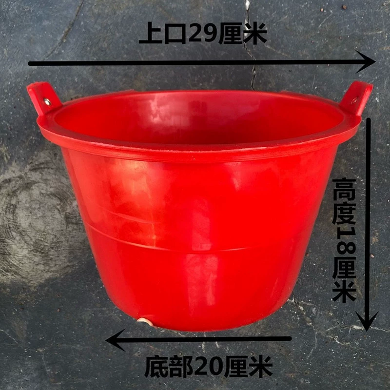 Серое ведро, ведро для грязи, ведро для цемента, ведро для сухожилий, ведро для песка Оксфорд, ведро для грязи для украшения строительной площадки, резиновое пластиковое ведро