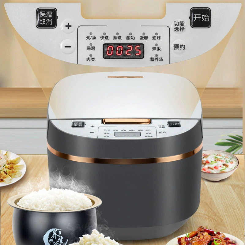 Кухонная рисоварка RICE COOKER ... 5L большой объём емкости травяной Перминал умная многофункциональная резервация ..