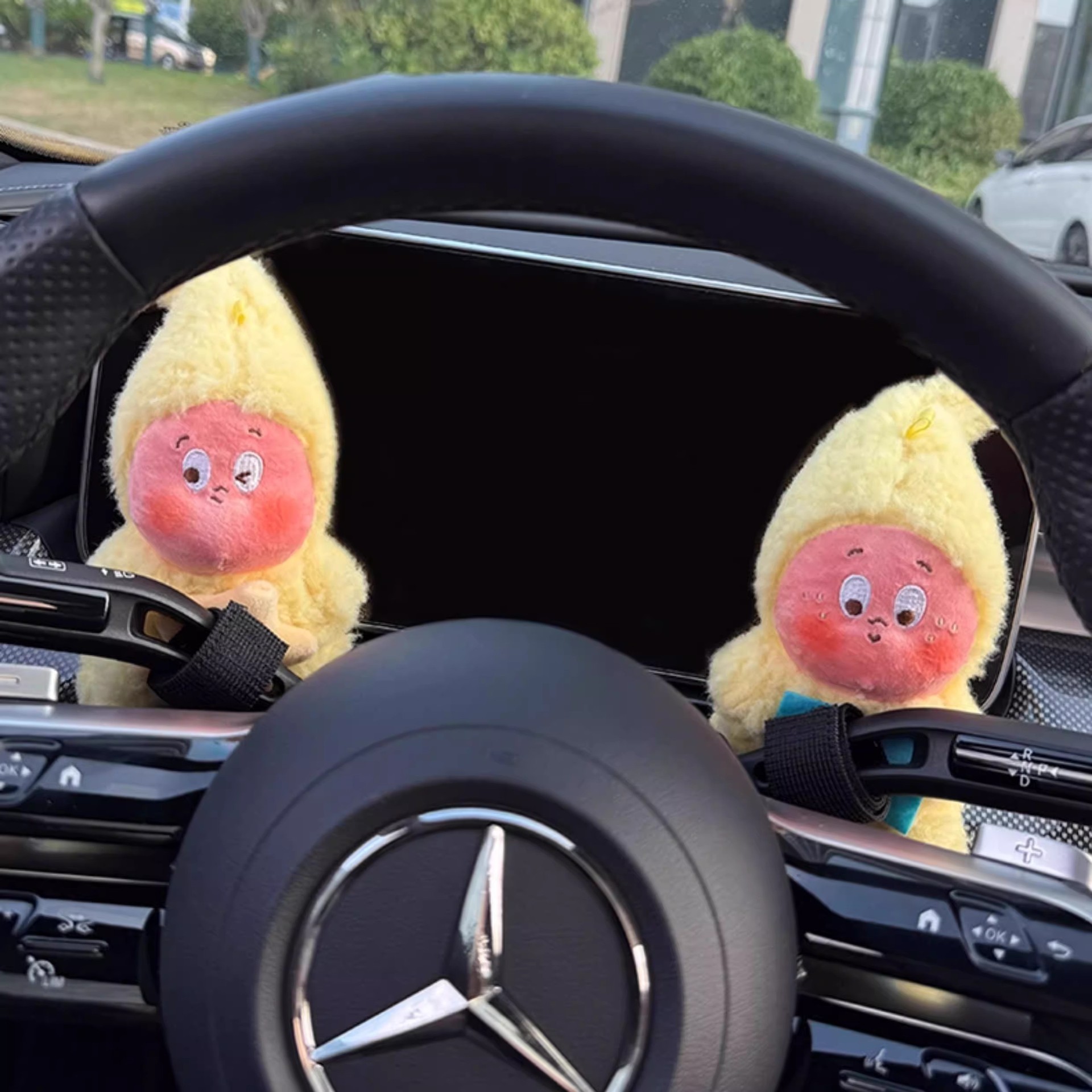 New car gear shift decoration accessory, cute star-shaped figure, wiper decoration doll, turn signal light toy for women