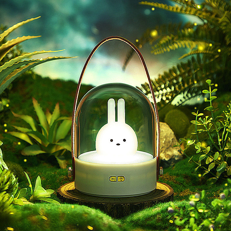 Music portable light USB charge Cartoon Night light Dimming bedroom baby nurse LED Night light