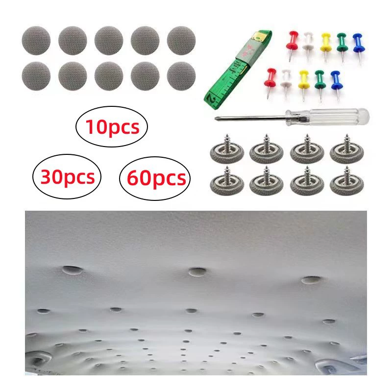 Автомобильная крышка крышка интерьер пуговицы верхняя ткань отвисла и отвисла ремонт