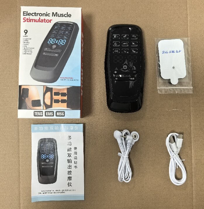 国境を越えた売れ筋のデュアル出力デジタル経絡マッサージャー中低周波電気刺激マッサージャーパルス理学療法マッサージャー|undefined