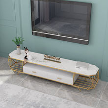 灰色北欧电视柜茶几组合现代简约小户型轻奢大理石新款网红套装