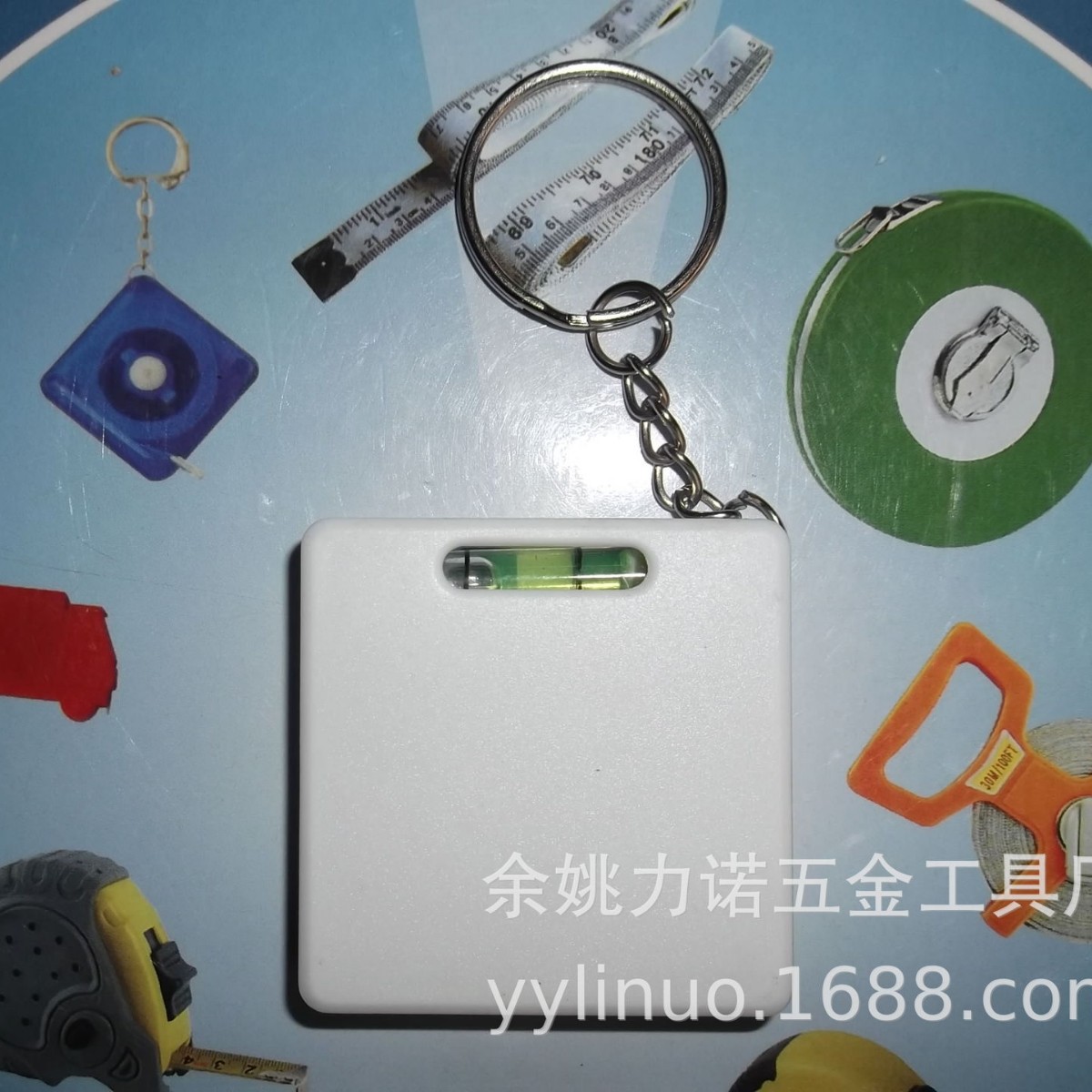 带水平仪钢卷尺，钥匙扣卷尺，水平尺钢卷尺二合一，迷你卷尺