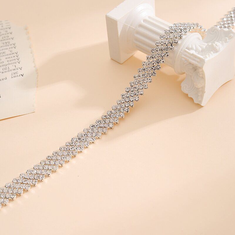 Chique vintage met diamanten ingelegde tailleketting kleine geurstijl alles Spice riem jurk accessoires_voghion.com