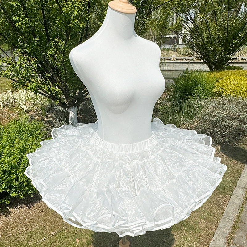 Lolita подкладка для юбки с поддержкой, безкостная 35 см мягкая пряжа пышная подкладка, один размер