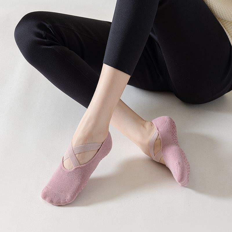 Professional Yoga Socks for Women, Non-Slip Pilates Beginners Indoor Spring and Autumn Floor Sports Fitness Dance Socks
