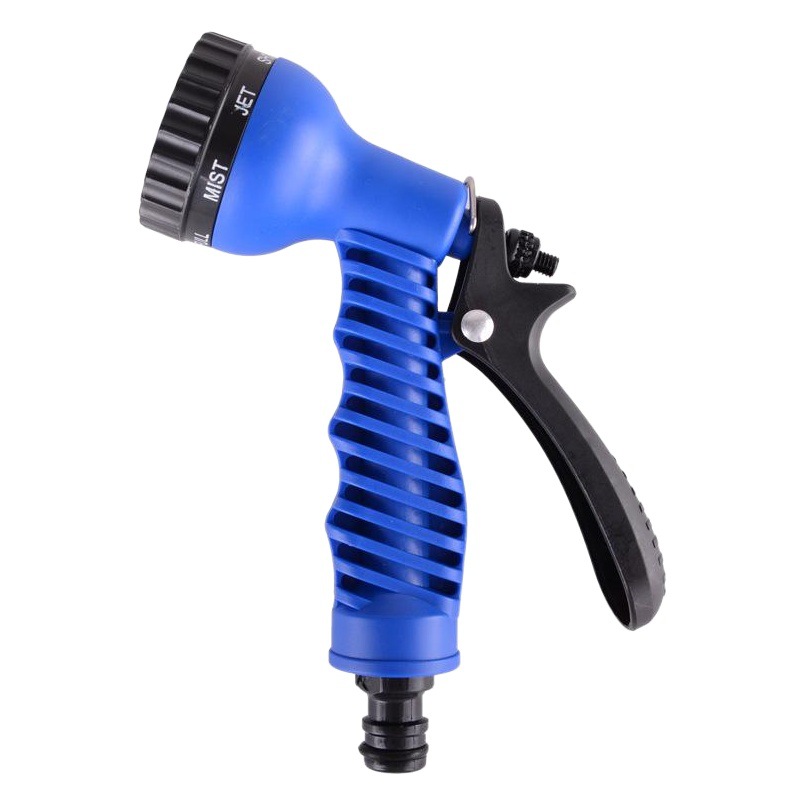 Pistola de agua de siete funciones para el hogar ducha pistola de pulverización de agua de jardín herramienta de limpieza de lavado de coches de plástico tubería de agua telescópica cabeza de la pistola de agua