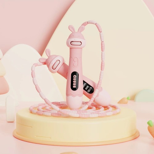 Children's Bamboo Jump Rope Kindergarten Pattern Soft Bead Beginner Jump Rope Cartoon Adjustable Primary School Student Jump Rope Wholesale