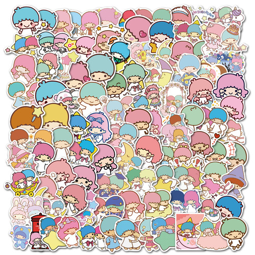 100 ins cute image collection handbook stickers, school rewards, children’s stationery stickers, cartoon suitcase stickers