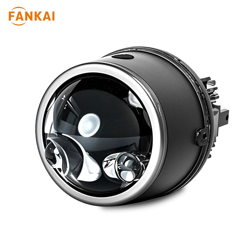 3 Inch cross-border nuevo X2 doble lámpara copa LED directo tres colores luz antiniebla lente coche de alta potencia integración lejana y cercana