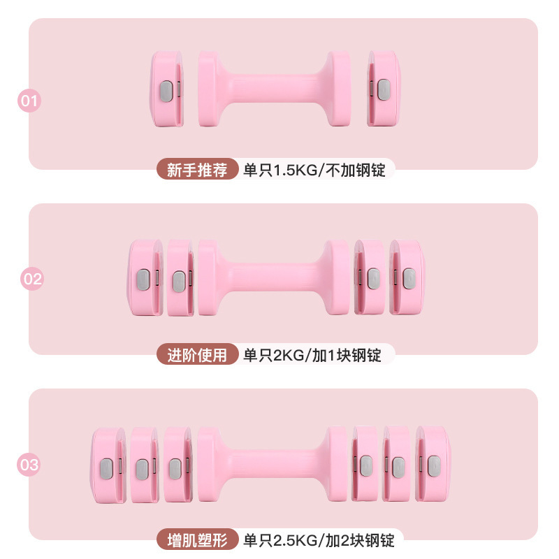 ツーインワン 0.05kg ケトルベル ダンベル スティックベル 重量調整可能 女性用 フィットネス ホーム 小型バーベル ペア ティーンエイジャー|undefined
