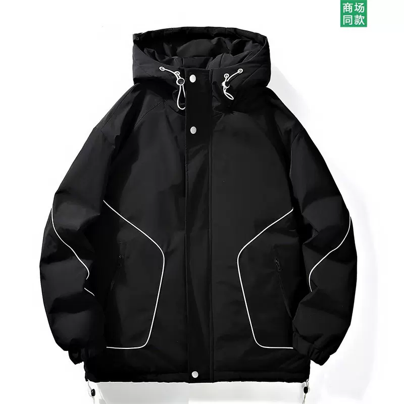 MLBTREE跨境专供大码新国标白鸭绒羽绒服男冬季冲锋衣户外登山服
