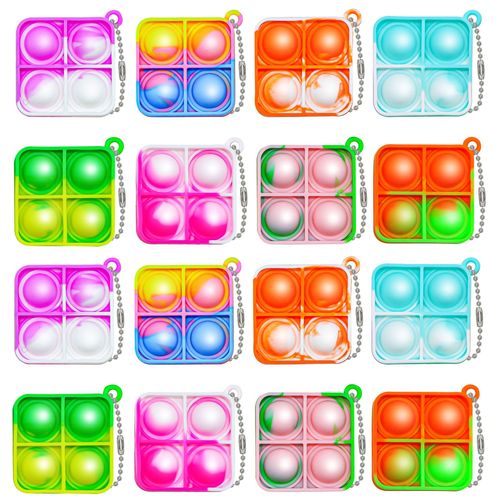 Rodent Pioneer Mini Keychain Pendant Backpack Pendant Finger Bubble Stress Relief Toy FidgetToys