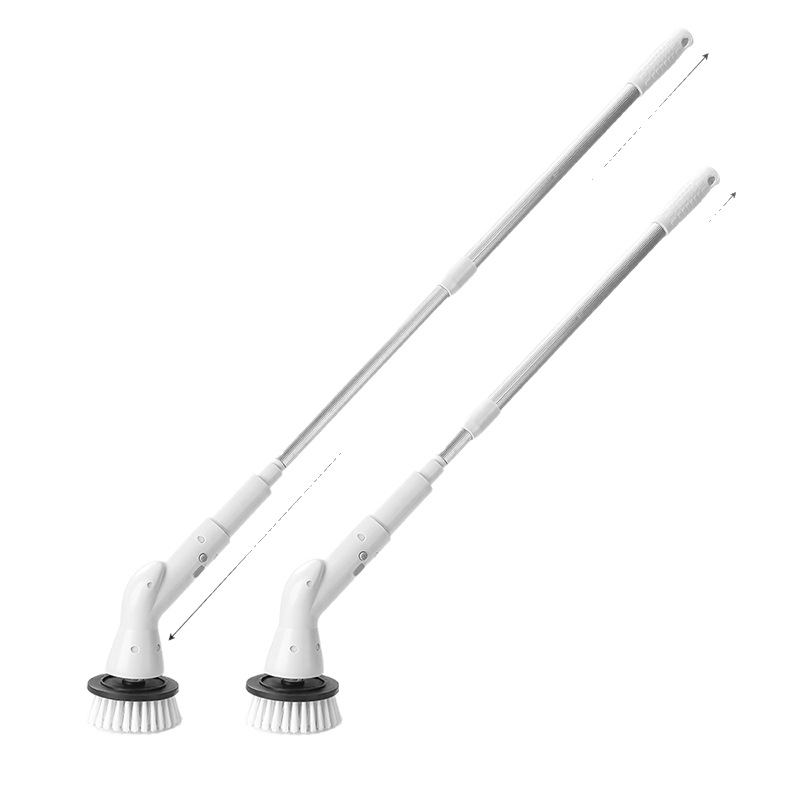 Retráctil giratorio inalámbrico multifunción baño cepillo de limpieza eléctrico de mano mango largo limpieza automática cepillo de baño cepillo de lavado de pisos