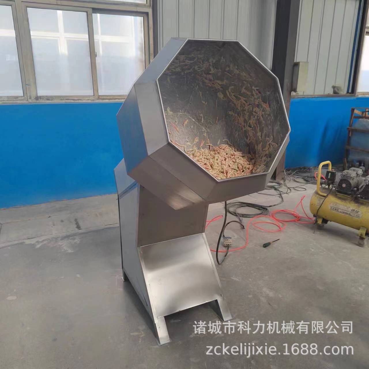 滚筒式八角拌料机 酱菜拌料机 食品用自动搅拌机