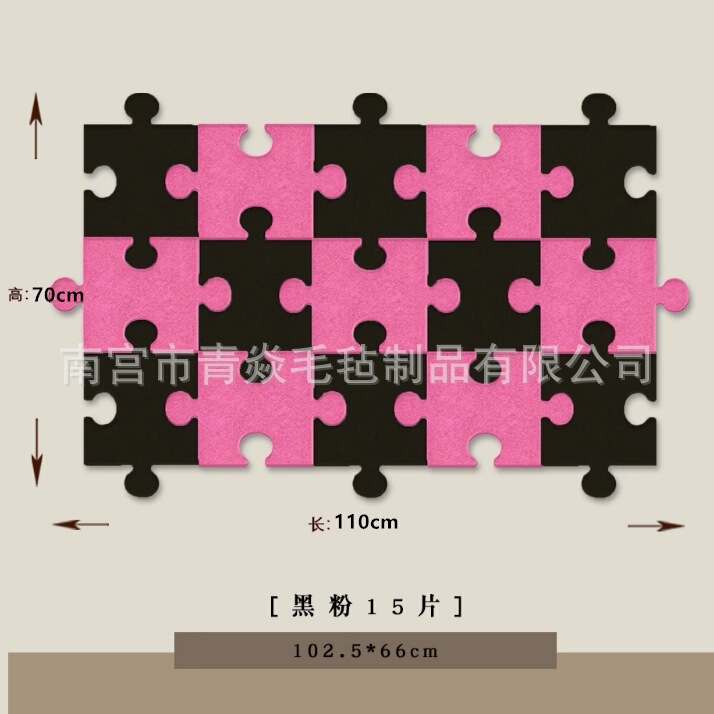 インスタ風パズルフェルト壁飾り 自己粘着メッセージボード フォトウォール背景 メモ表示ボード インスタ風パズル|undefined
