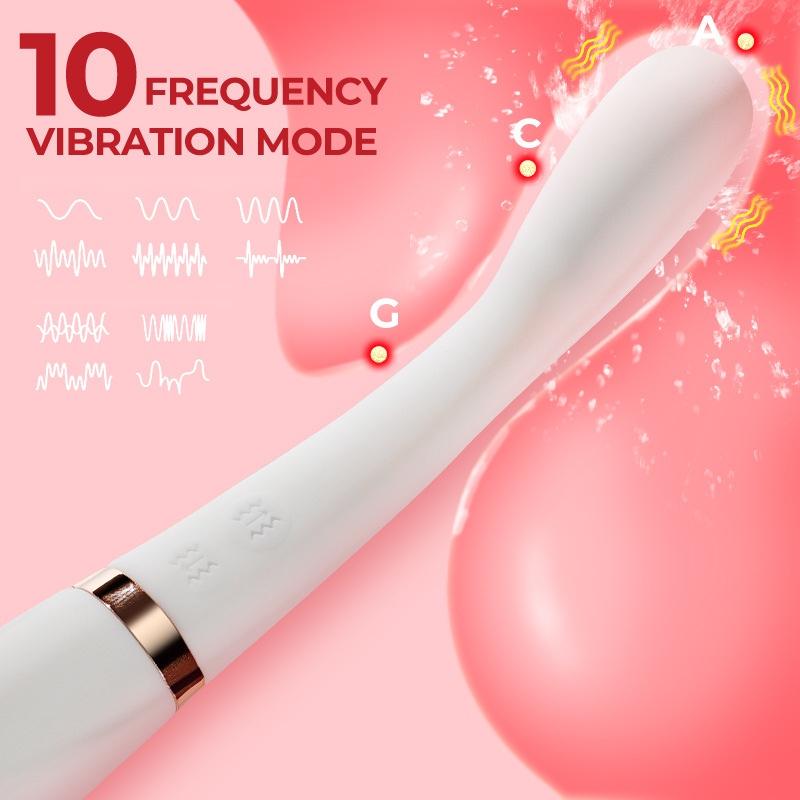 Qiaran International Elf Stylo vibrant à double tête tendance, masseur de masturbation féminine, jouet pour adultes, produits sexuels_voghion.com