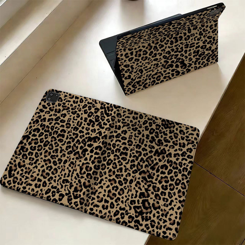 Wholesale Suitable for iPad 10Th Generation Book-Style 11Th Generation Protective Case A9Plus with Pen Slot Leopard Print 11.5S