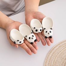 熊猫陶瓷味碟创意可爱造型蘸料宠物碗碟卡通小碟高颜值碟子