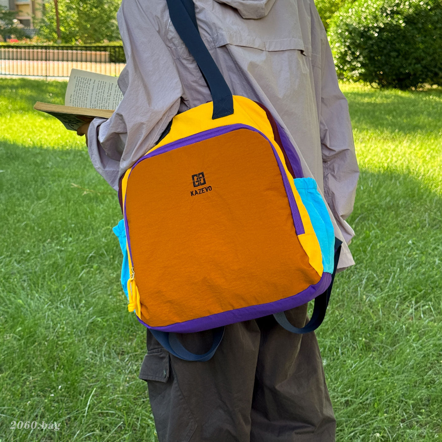 Nueva mochila de gran capacidad 2026 estudiantes multifuncionales ligero hombre y mujer dopamina viaje color contraste mochila