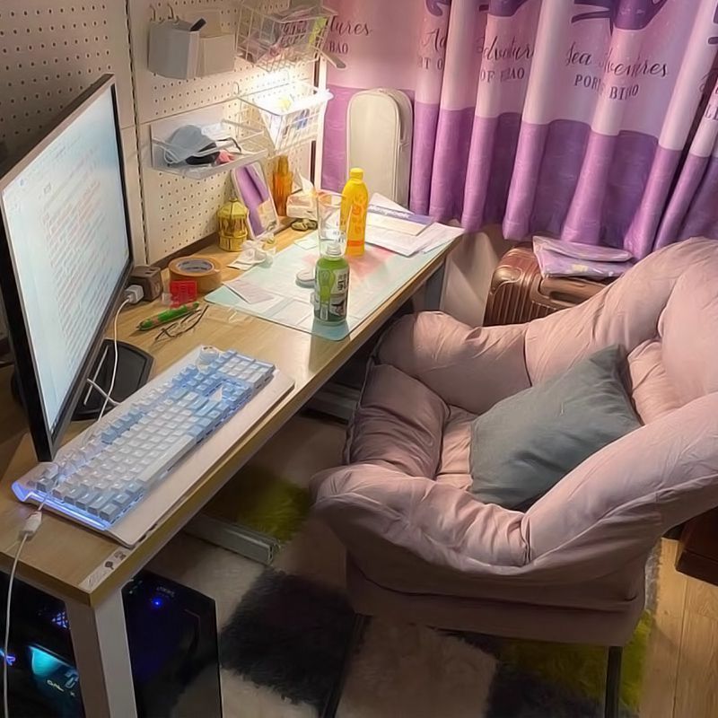 懒人沙发单人沙发椅宿舍懒人椅电脑椅家用卧室阳台躺椅女生化妆椅|undefined