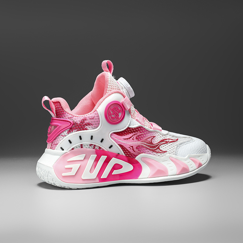 Zapatillas de baloncesto para niños, zapatillas deportivas para niñas, nueva malla de verano, transpirable, zapatillas de entrenamiento ligeras para niños, malla