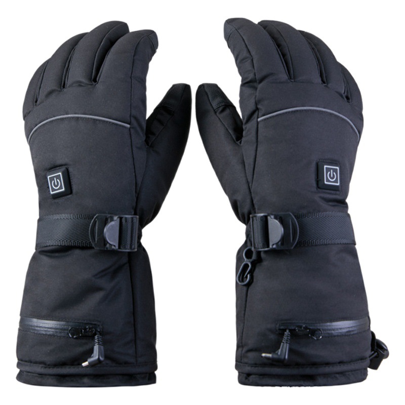 Heated Gloves with Touch Screen, Thickeneded and Velvet Ski Gloves, Electric Heated Gloves, 5V Motorcycle Cycling Heated Gloves