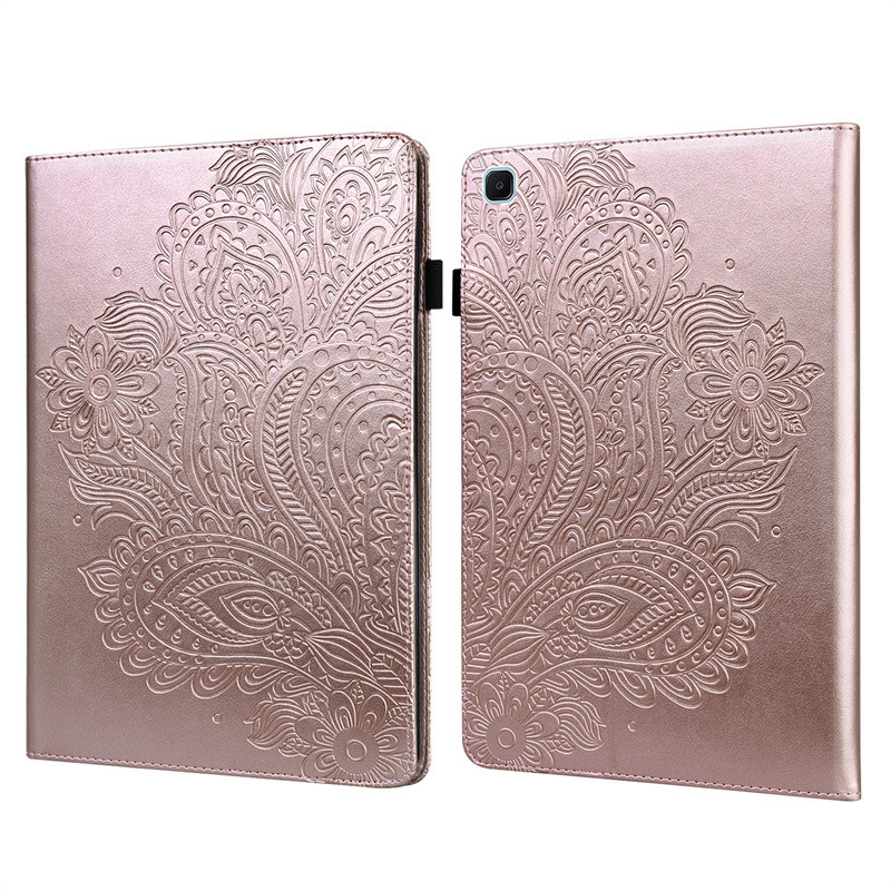 Applicable to Samsung Tab S6 Lite 10.4-inch protective case tablet 2022p616/P619 peacock flower shell