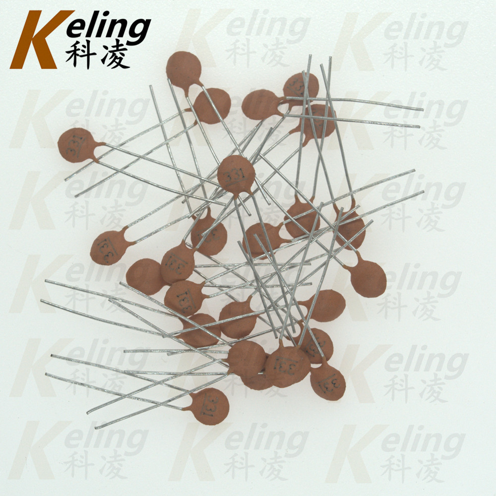 瓷介电容器 瓷片电容 100V330P 331 330PF 10% 片径5MM 1包1000只