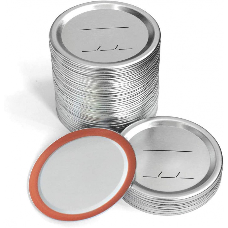 Suministro transfronterizo de tapas para tarros Mason de 70 mm, tapas de hojalata divididas, admiten impresión de logotipo, las más vendidas en Amazon. image 6