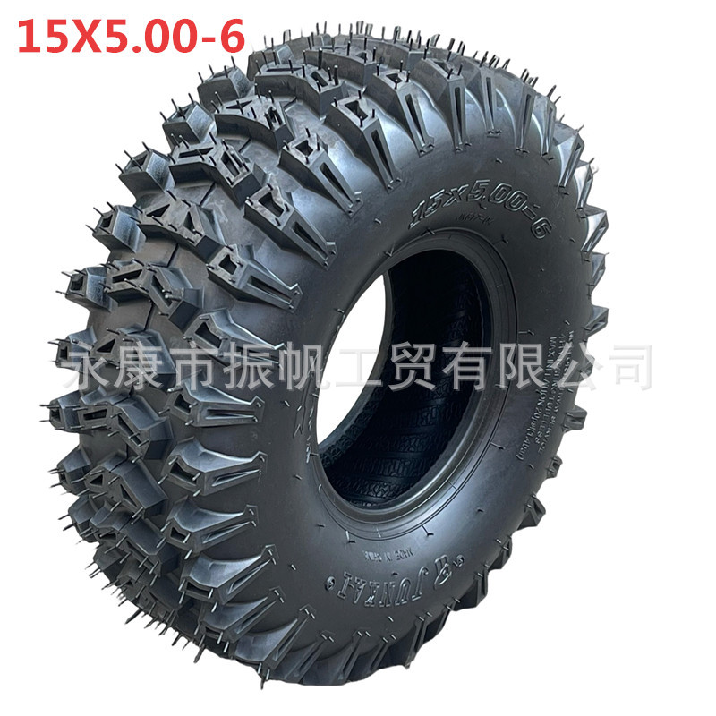 Neumáticos cortadores de césped 15X5.00-6 neumáticos de nieve todoterreno 5.00-6 neumáticos de vacío de avión de buje