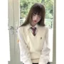 套头春秋v领日系制服