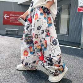 外贸批发男童夏季冰丝防蚊裤儿童夏天短裤薄款裤子男孩长裤时髦潮