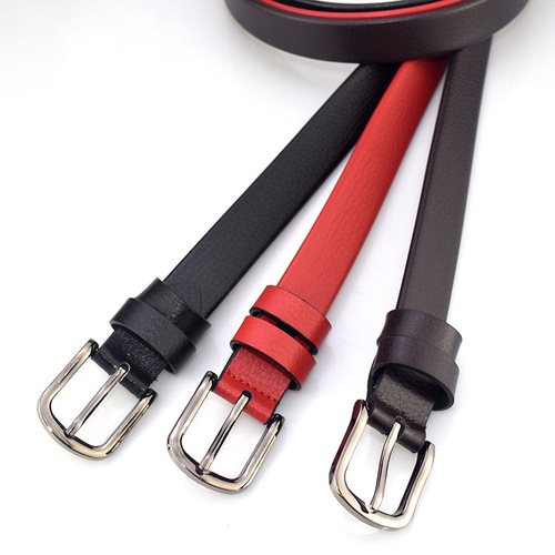 Vietnamese women's belts at street stall exhibitions, casual imitation leather eyelet buckle girls' belts, manufacturer wholesale