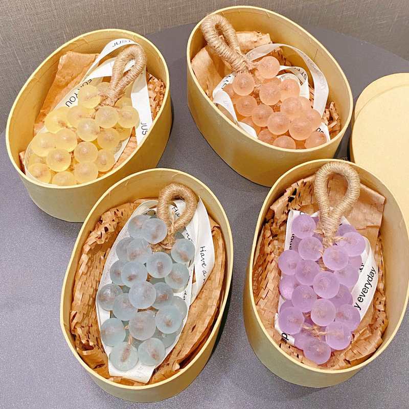Grape Bunch Handmade Soap, Crystal Grape Soap, Essential Oil Soap, Bath and Hand Soap, Imitation Fruit Soap, Gift Box, Aromatherapy Grape Bunch Handmade Soap, Crystal Grape Soap, Essential Oil Soap, Bath and Hand Soap, Imitation Fruit Soap, Gift Box, Aromatherapy