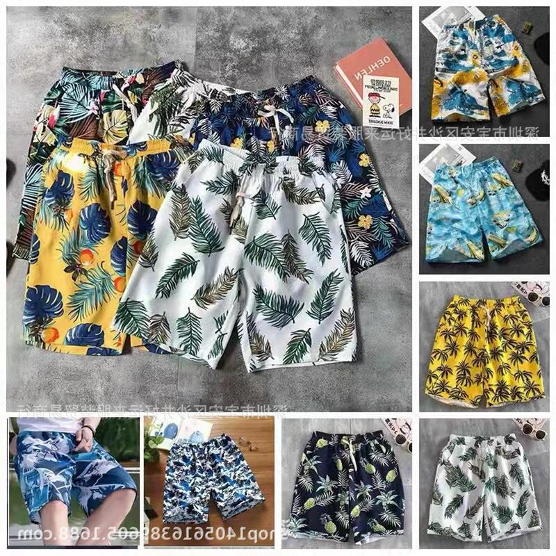 Cheap Men's Swim Trunks Manufacturer Supply Men's Beach Shorts Street Stall 20 Yuan 1 Yuan 2 Yuan for Travel Swimming Use