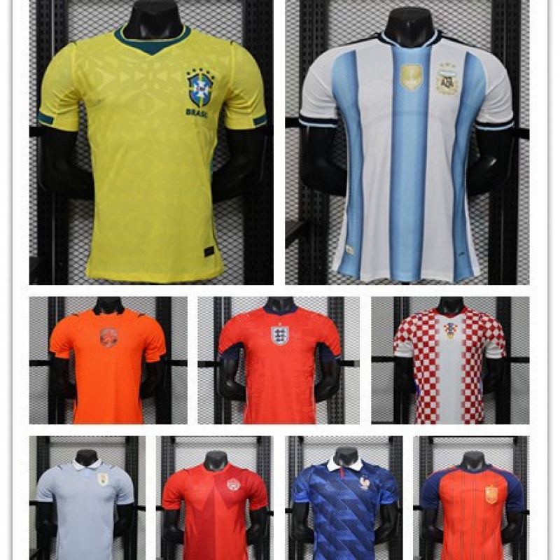 Fábrica directa de la Copa del Mundo 2026 48 camisetas jugadores edición Argentina Brasil Francia Inglés lotes de uniformes de fútbol