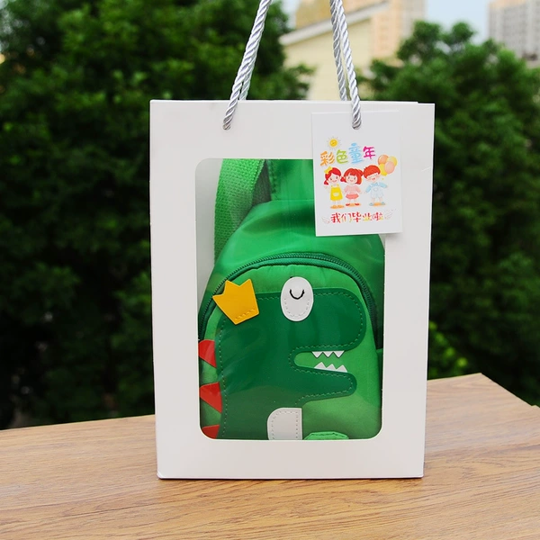 Upgraded Green Dinosaur + Graduation Skylight Gift Bag