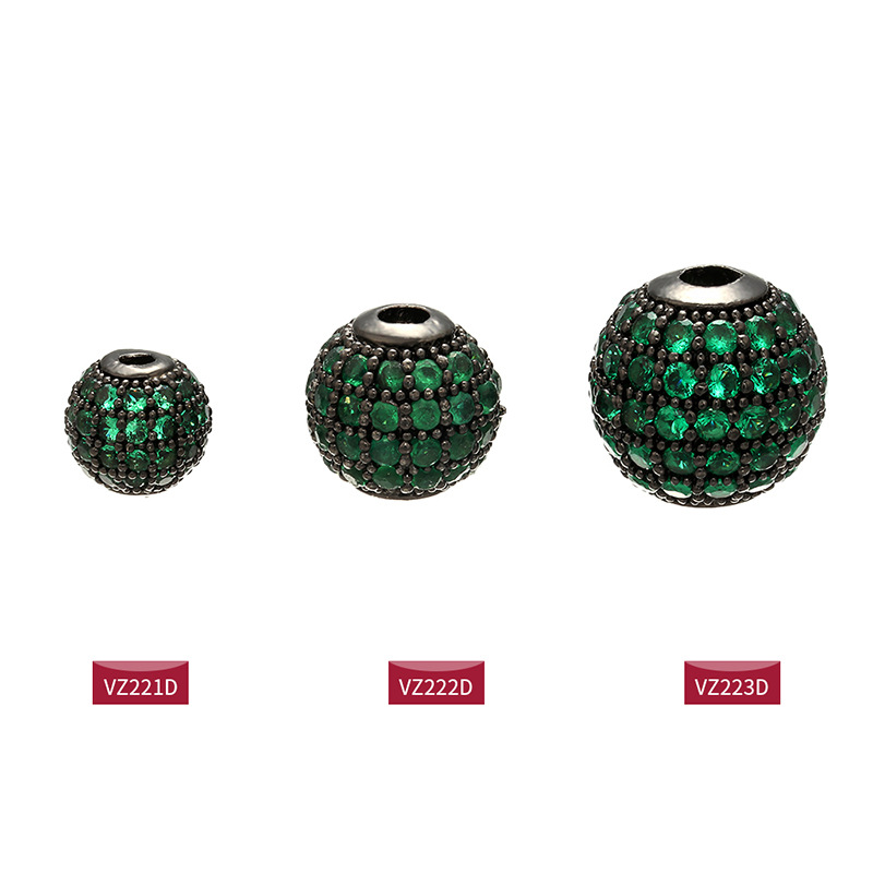 Fashion Round Copper Plating Inlay Rhinestones Jewelry Accessories 1 Piece